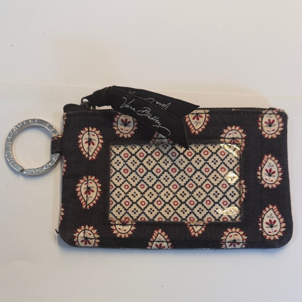 Vera Bradley Black and Cream ID Holder